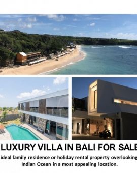 Fully Furnished Brand New Luxury Villa With Ocean View In Balangan